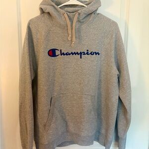 Champion Hoodie Men’s Large Gray